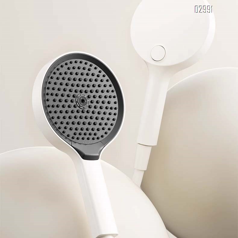 Wall-mounted separate simple storage shower faucet set minimalist bathtub home hotel bathroom cold and hot Brass