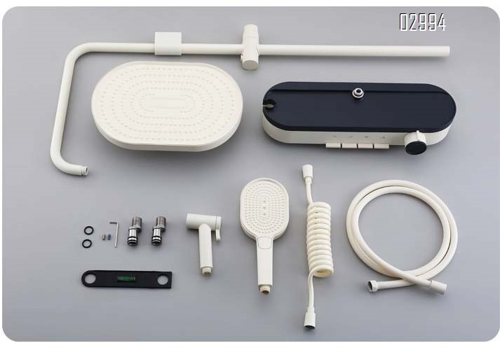 Brass Shower Head Sink Accessories Platform Cold Hot Water Pressure Four Function Piano Key Home Bathroom Shower Device