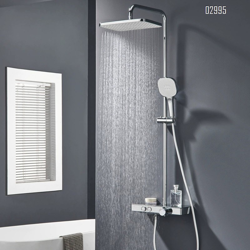 Hotel engineering same Brass shower room rain shower ceiling spray full set of faucets two-function shower shower head set