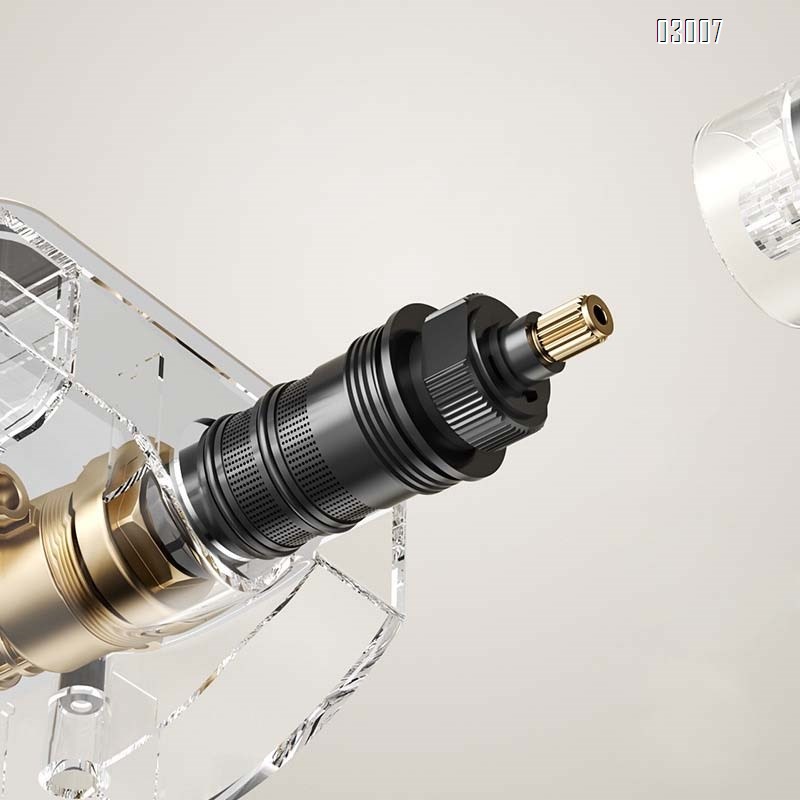 Full Brass cream white gun smoke shower set with smart temperature control and display SPA back spray shower faucet