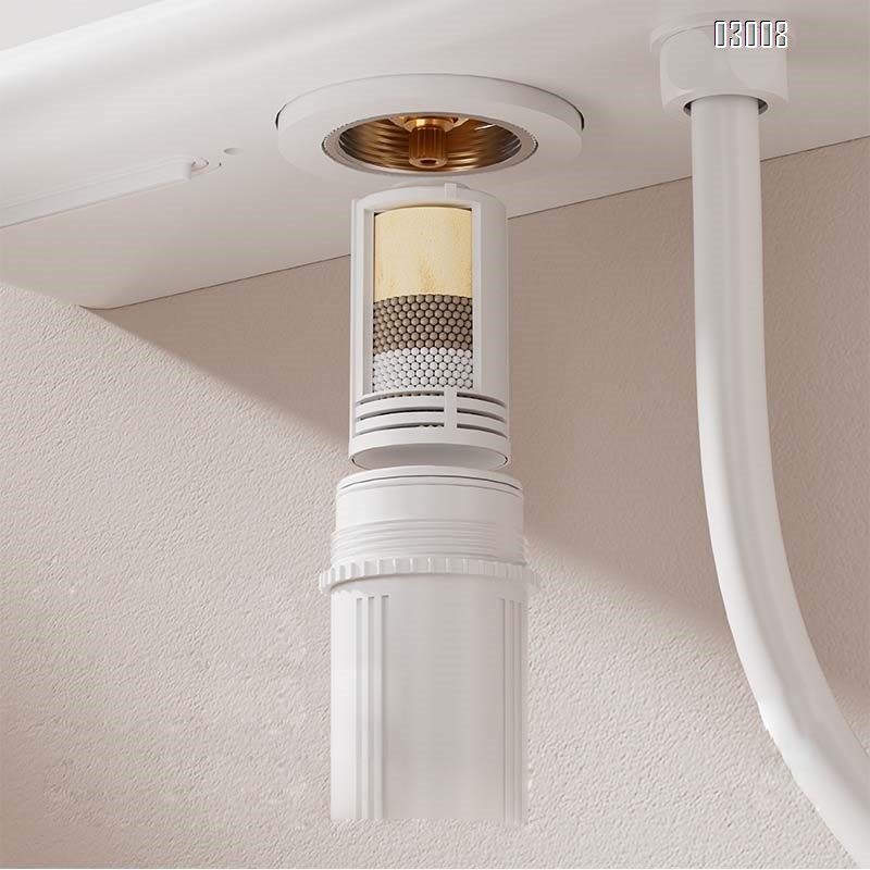 German quality original Brass shower faucet set with temperature display and dechlorination function massage back spray