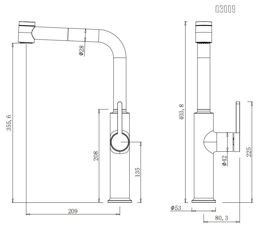 All-Brass color-matching style pull-out cold and hot water faucet  milky white kitchen sink anti-splash faucet for washing vegetables