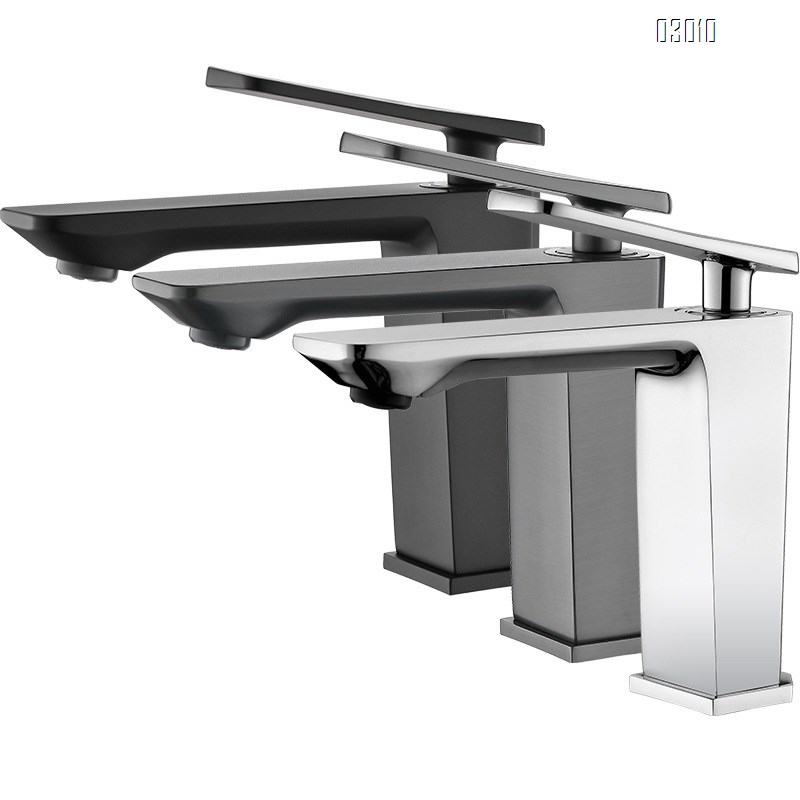 Hotel cold and hot bathroom simple home all Brass wash basin faucet bathroom wash basin under-counter basin mixing faucet