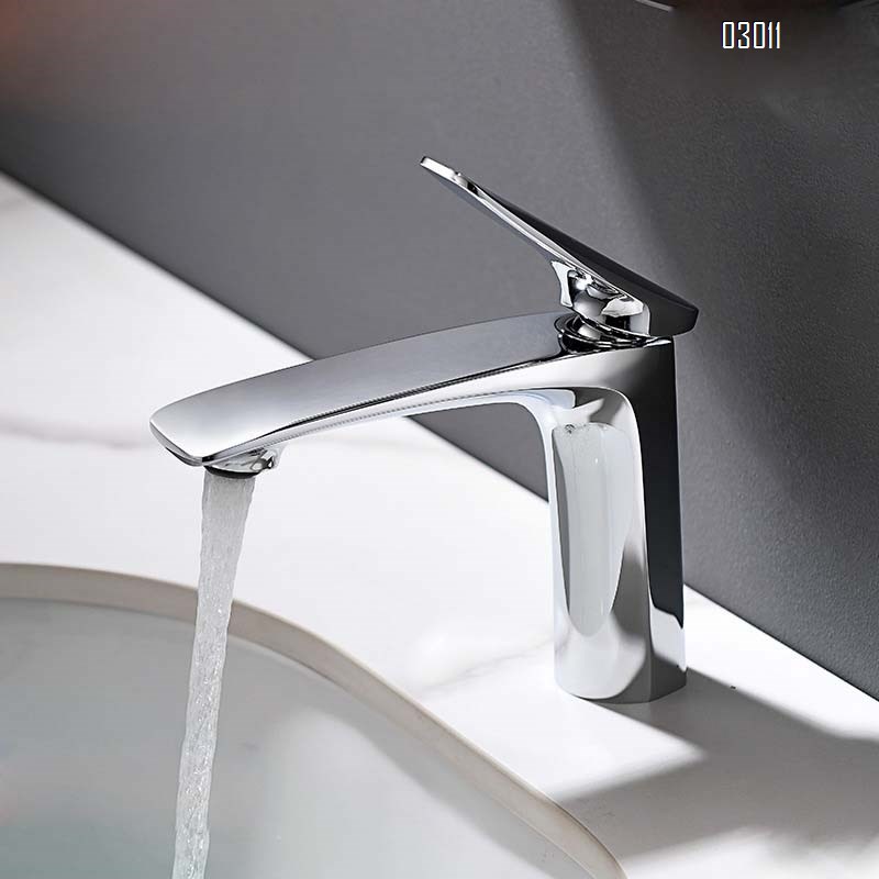 Brass wash basin fauce  hotel washroom wash basin faucet home wash basin splash-proof hand wash basin