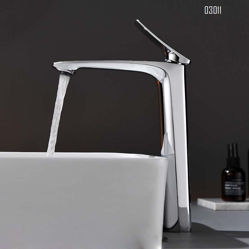Brass wash basin fauce  hotel washroom wash basin faucet home wash basin splash-proof hand wash basin