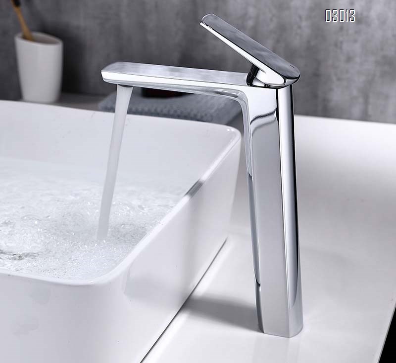Brass faucet for wash basin Italian style Simple design For home use Cold and hot water Hand wash basin faucets  Brushed