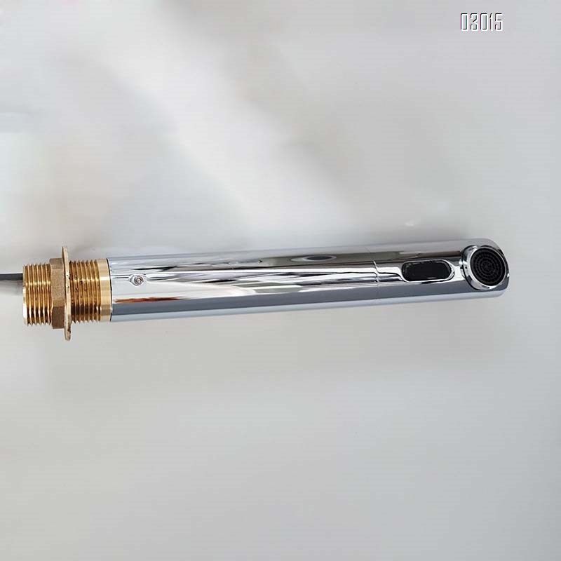 Brass One Font Sensor Faucet Infrared Smart Basin Tap Commercial Engineering Wall-mounted Touchless Faucet