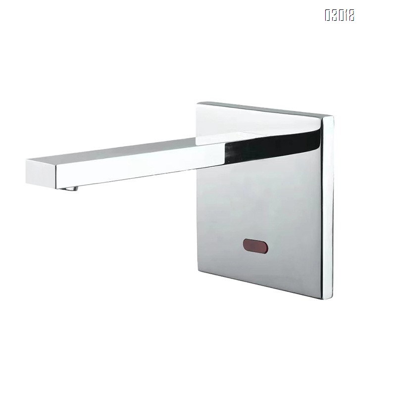 Touchless faucets  basin smart type refined Brass recessed type side panel wall outlet Sensor Bathroom sink Faucets