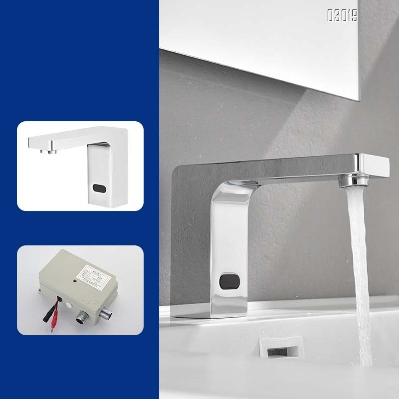 Touchless Brass faucet infrared smart sensor faucet hotel public bathroom Brass basin sensor water faucet