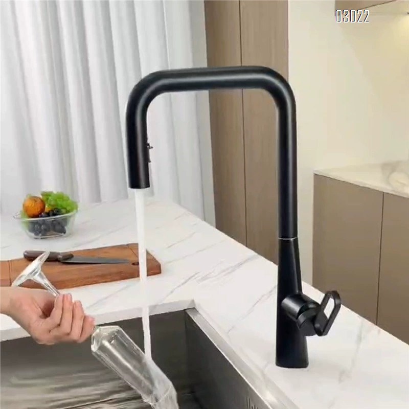 German innovative Brass green cold and hot pull-down faucet for washing machine bathroom wash basin kitchen sink vegetable basin