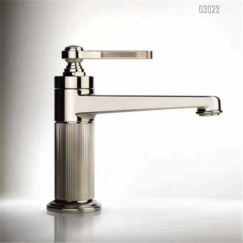 Classical vintage high-platform washbasin  all-Brass cold and hot home washbasin  complete set of cold and hot water faucets for washin