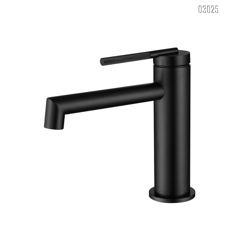 Italian vintage creative cold and hot water faucet all Brass single two hole art golden wash basin under the wash basin