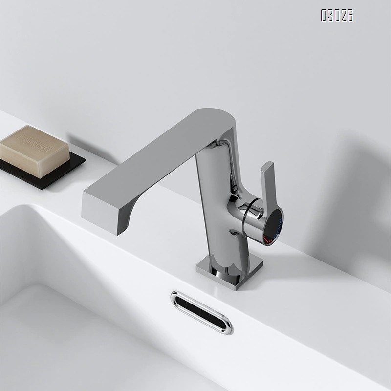 Gunmetal gray bathroom sink wash basin faucet Brassr otating upward water outlet bathroom cabinet countertop basin faucet