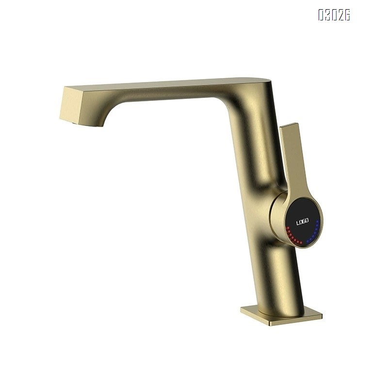 Gunmetal gray bathroom sink wash basin faucet Brassr otating upward water outlet bathroom cabinet countertop basin faucet