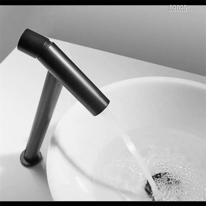 Luxury Cold and hot double use bathroom brass faucet hotel countertop basin hand wash face wash pool height faucet
