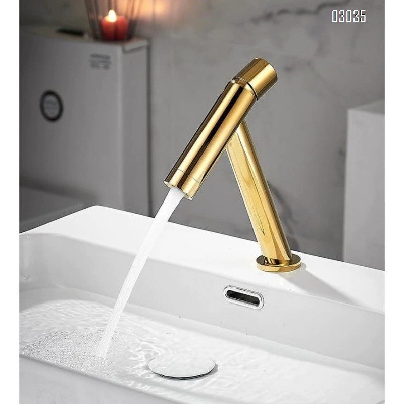 Luxury Cold and hot double use bathroom brass faucet hotel countertop basin hand wash face wash pool height faucet