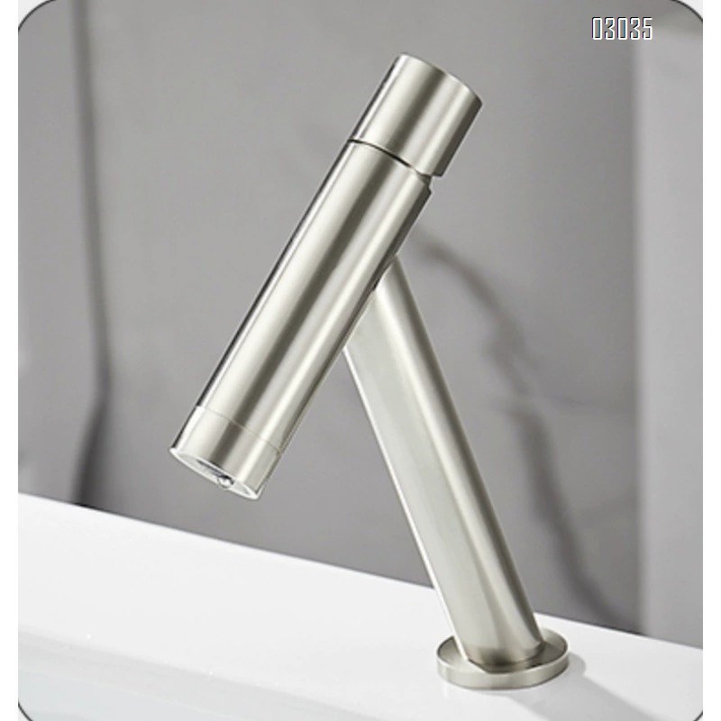 Luxury Cold and hot double use bathroom brass faucet hotel countertop basin hand wash face wash pool height faucet