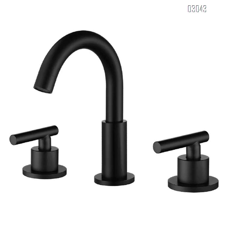 Modern Bset Brass Cold and Hot Water basin faucets separate three-hole quick-opening faucet hotel apartment bathroom Mixer Sink faucets Tap