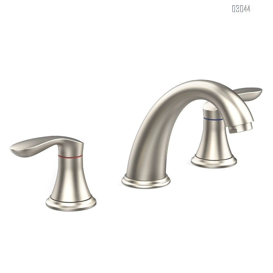 Modern Bset Brass Cold and Hot Water basin faucets separate three-hole faucet hotel apartment bathroom Mixer Sink faucets Tap