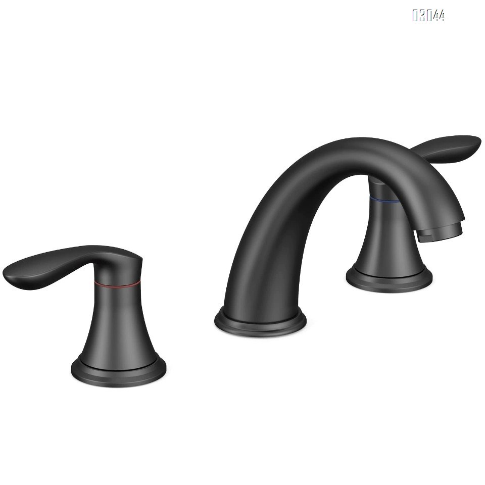 Modern Bset Brass Cold and Hot Water basin faucets separate three-hole faucet hotel apartment bathroom Mixer Sink faucets Tap