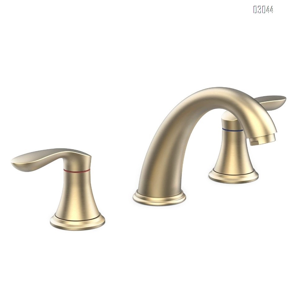 Modern Bset Brass Cold and Hot Water basin faucets separate three-hole faucet hotel apartment bathroom Mixer Sink faucets Tap