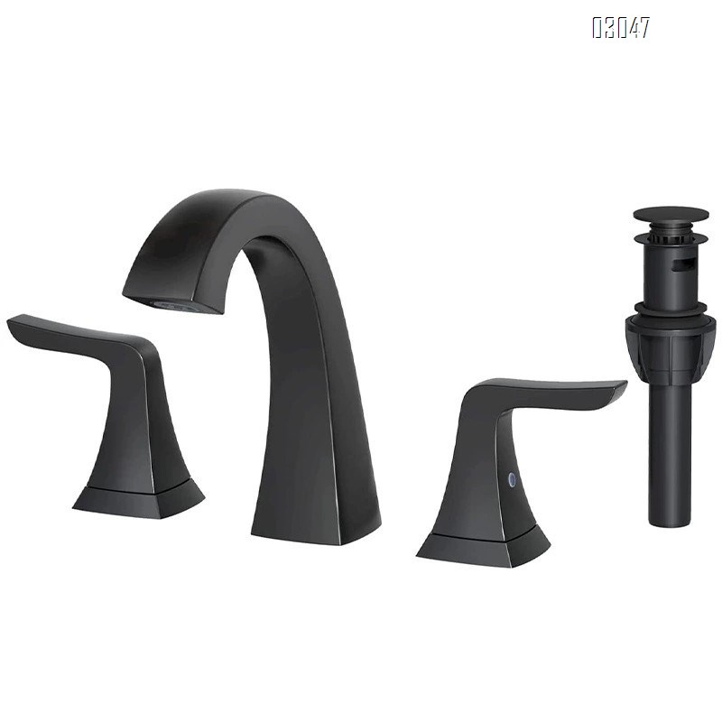 Brass Bathroom sink faucet for wash basin hotel sanitary three-hole faucet cold and hot water faucet for wash basin and wash