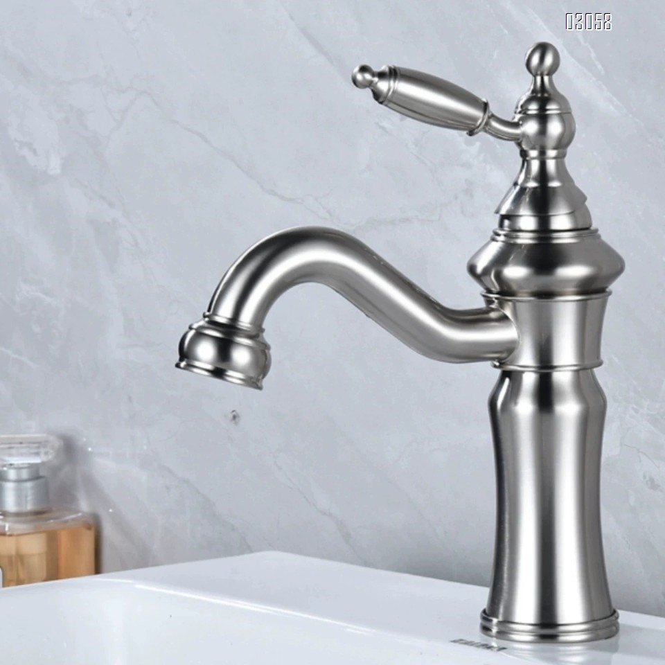 Personalized pagoda-shaped  bathroom sink basin faucet for cold and hot water brass under-counter wash basin faucet