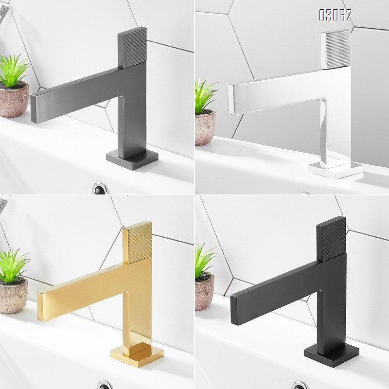 Brass bathroom sink basin waterfall faucet cold and hot hand wash basin under-counter basin bathroom minimalist faucet