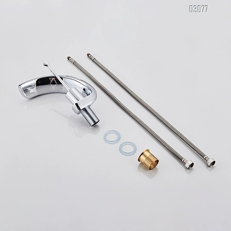 Luxury European style electroplated bathroom sink faucet brass electroplated wash basin cold and hot water Chrome faucet
