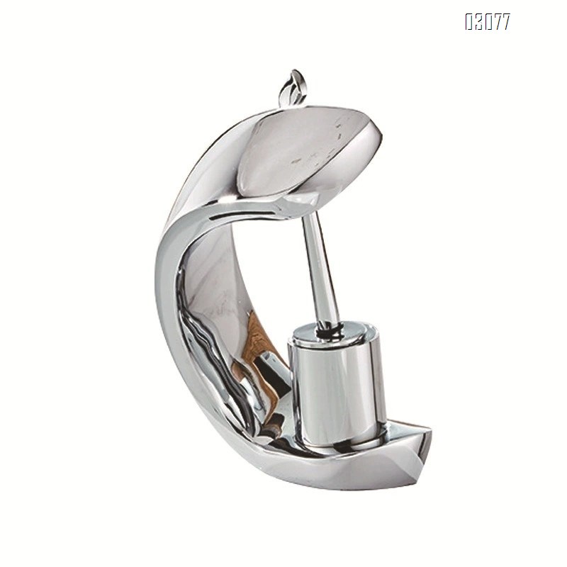 Luxury European style electroplated bathroom sink faucet brass electroplated wash basin cold and hot water Chrome faucet