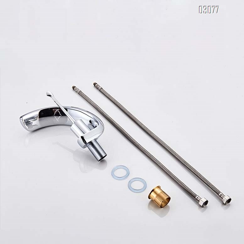 Luxury European style electroplated bathroom sink faucet brass electroplated wash basin cold and hot water Chrome faucet