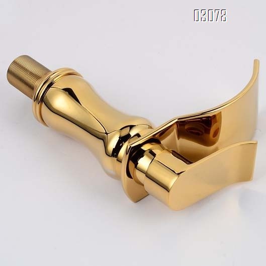 all Brass Bathroom sink Basin Faucets Single Hole and Single Handle Cold Hot Waterfall Faucets