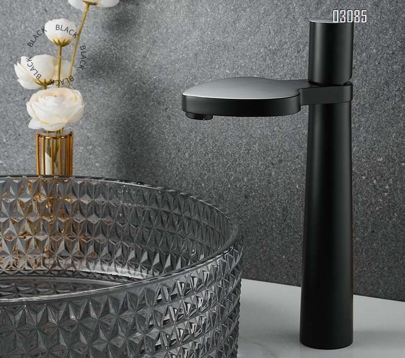 Stainless steel gold and black chrome single handle single hole double control basin art cold and hot water faucets Mixer SInk Tap ceramic valve core