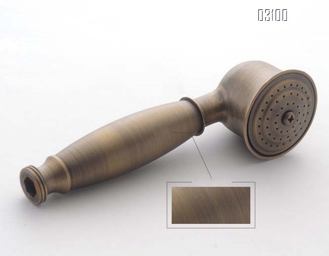 Brass Antique large apple three-speed shower head set bathroom European retro rain shower bathroom equipment