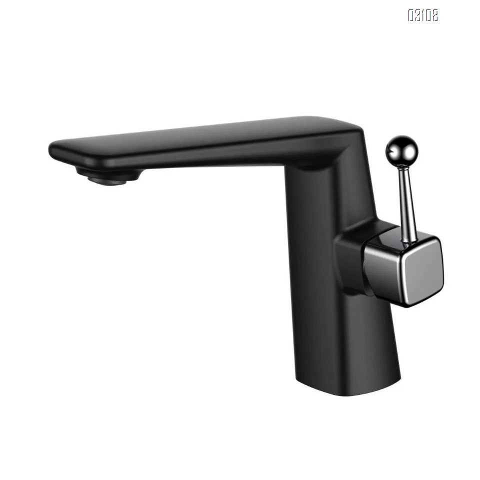 Red and green cold and hot faucets for washbasin bathroom all Brass wash basin for home and hotel use