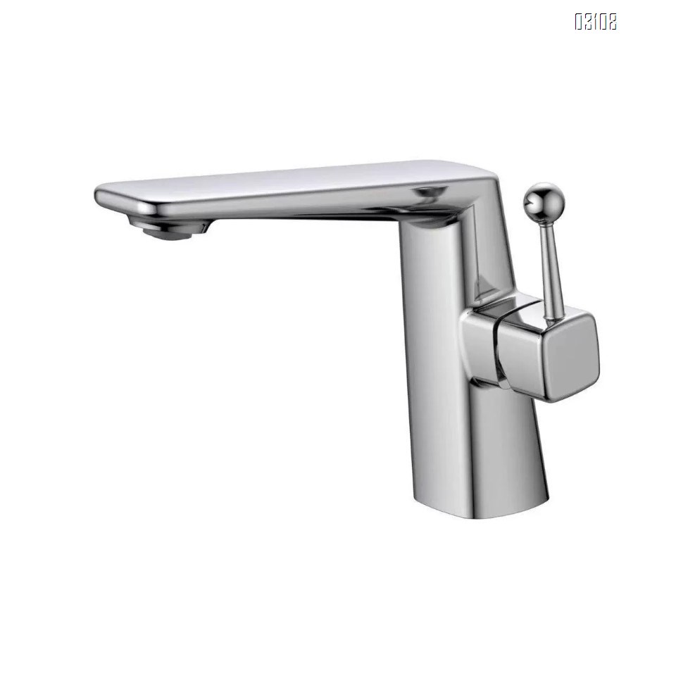 Red and green cold and hot faucets for washbasin bathroom all Brass wash basin for home and hotel use