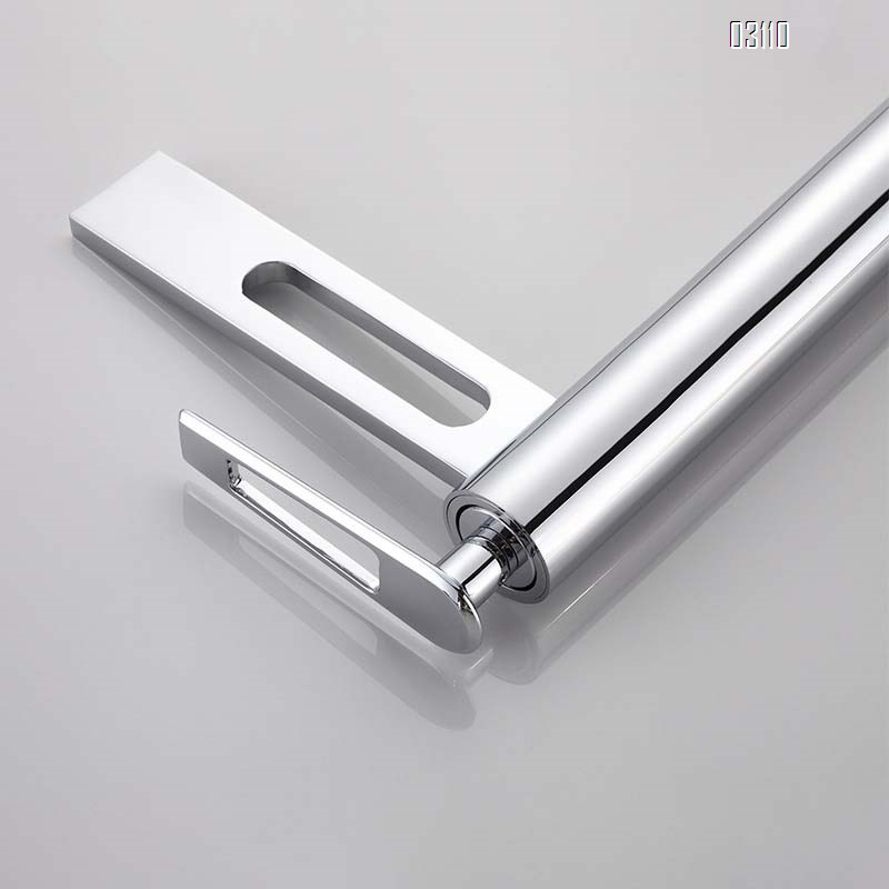 Four-sided solid brass single-hole faucet for wash basin bathroom hand in vanity basin hot and cold water faucet for bathroom cabinet