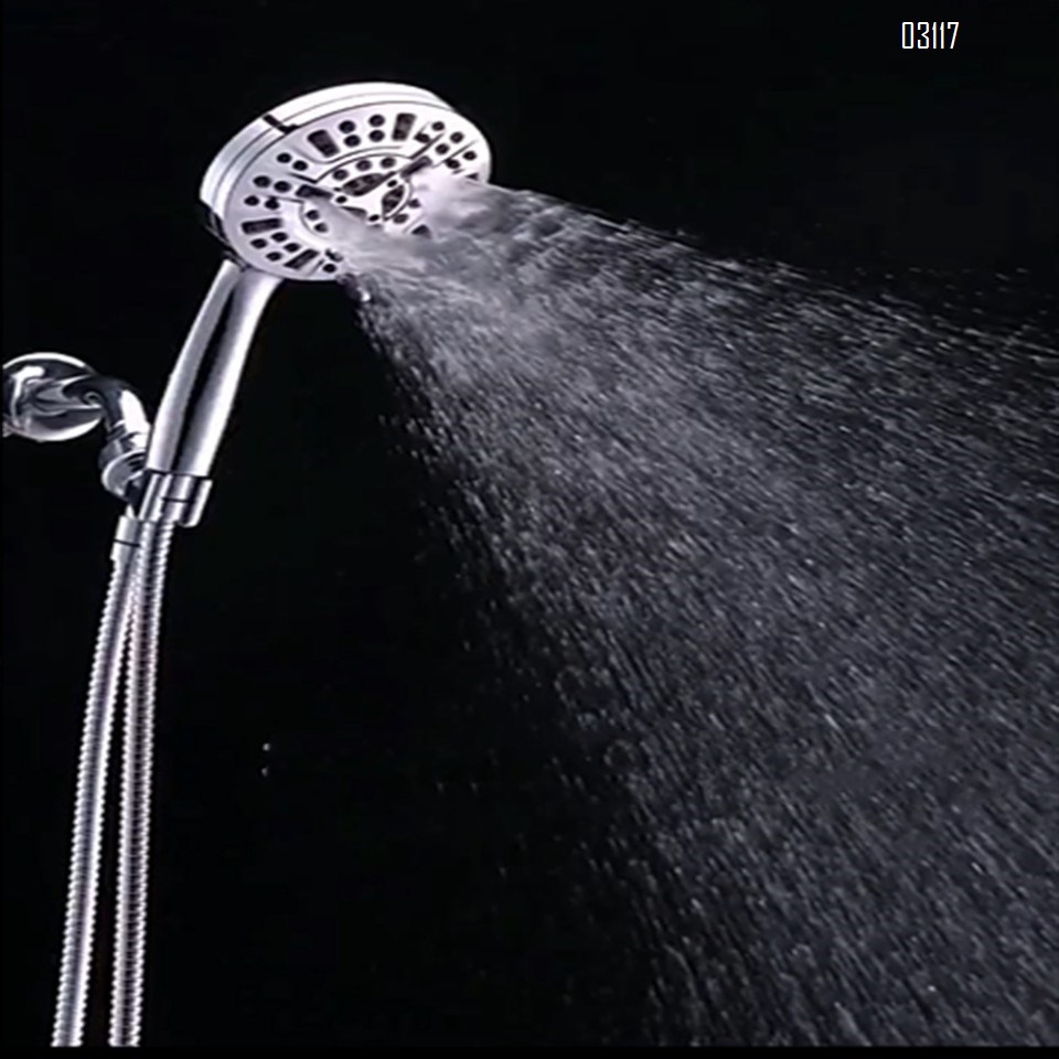8 Functions Shower Head with Handheld, High Pressure Shower Head Set with Hose Adjustable Bracket for Bathroom