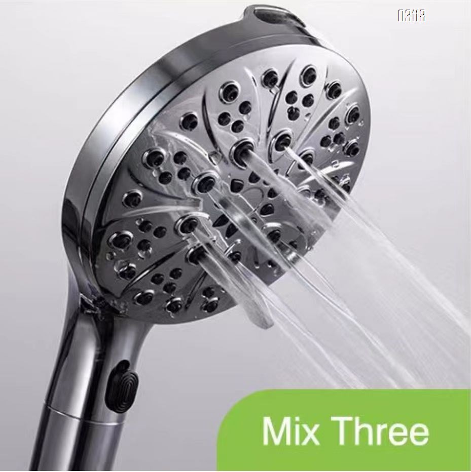 Filtered Handheld Shower Head, 7 Spray Mode Shower Head with Stainless Hose, Bracket  for Hard Water Remove Chlorine