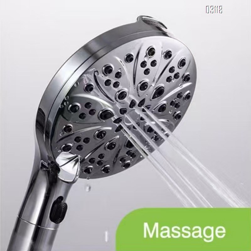 Filtered Handheld Shower Head, 7 Spray Mode Shower Head with Stainless Hose, Bracket  for Hard Water Remove Chlorine