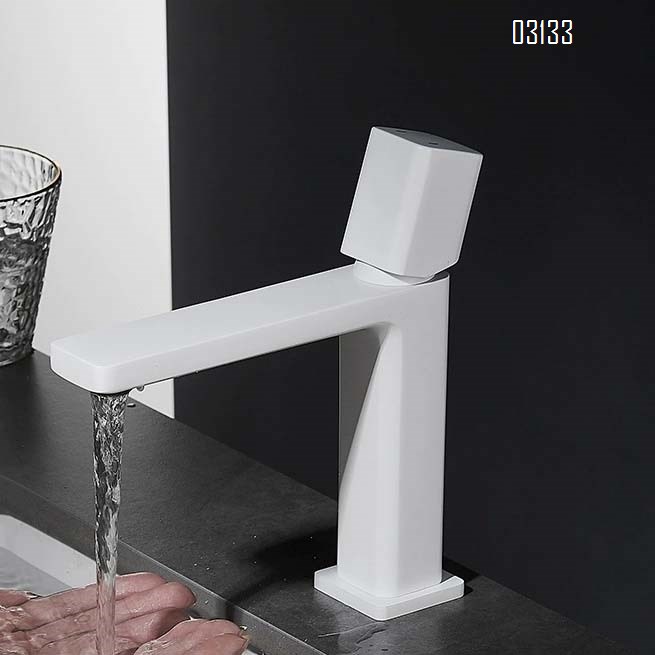 Gunmetal gray faucet for wash basin toilet and bathroom cabinet all Brass cold and hot white and black home washstand with an upper basin