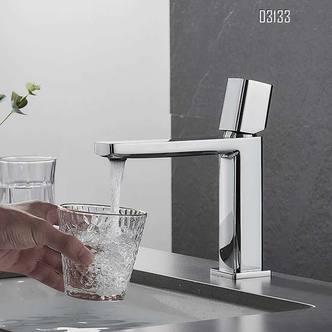 Gunmetal gray faucet for wash basin toilet and bathroom cabinet all Brass cold and hot white and black home washstand with an upper basin