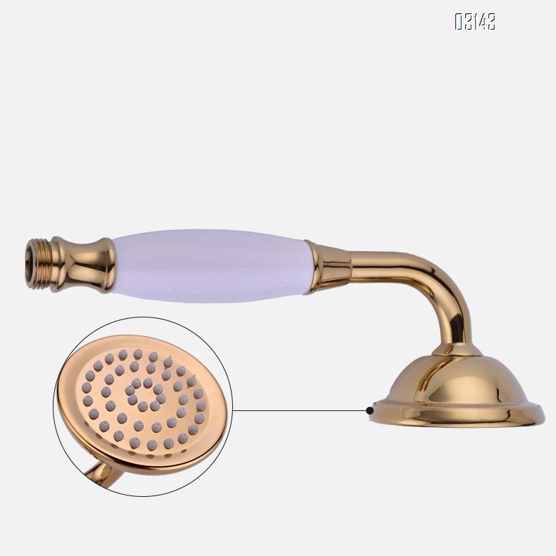 Luxury Cold and hot bathroom bathtub shower head set brass antique shower hand spray faucet