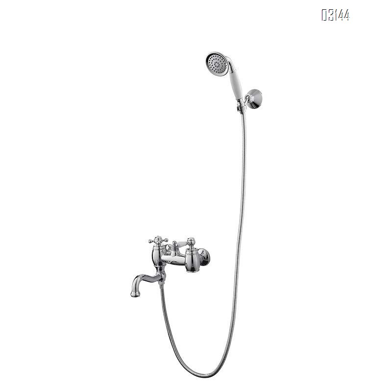 Luxury Simple shower head set pressurized shower for home use cold and hot water faucet bathtub Brass bath Tap