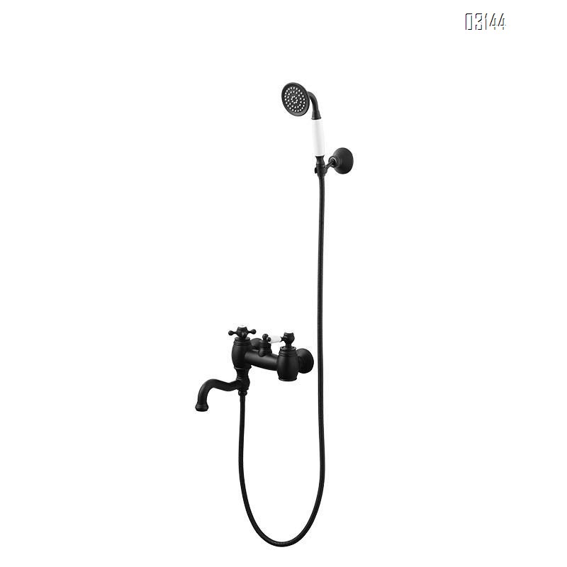 Luxury Simple shower head set pressurized shower for home use cold and hot water faucet bathtub Brass bath Tap