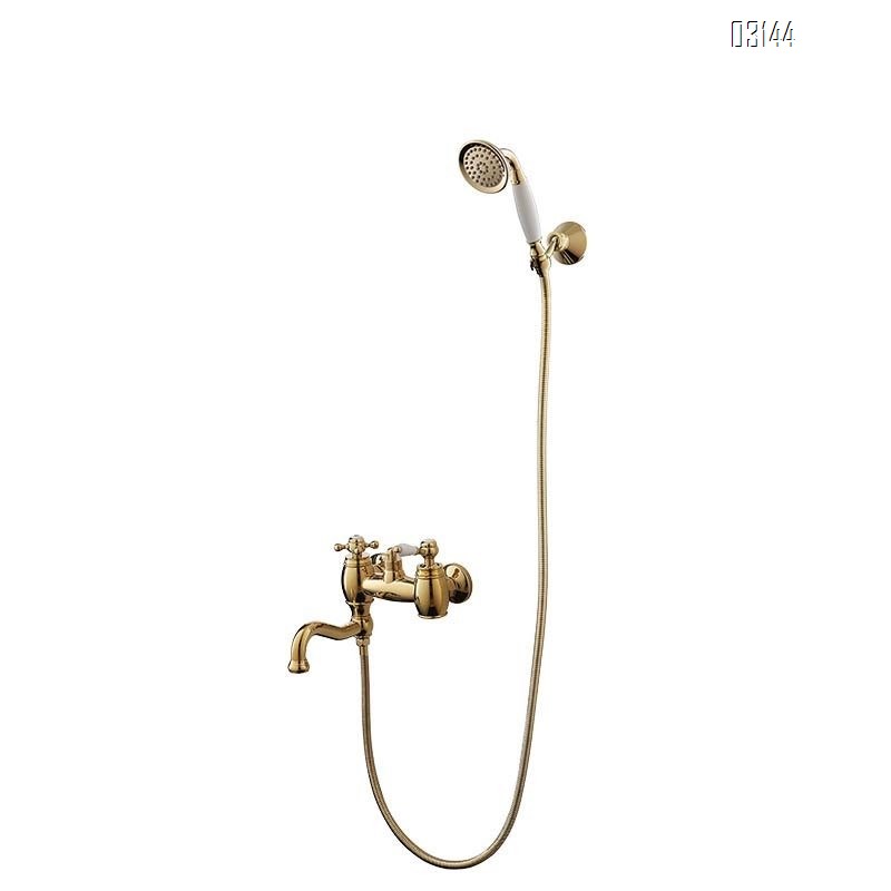 Luxury Simple shower head set pressurized shower for home use cold and hot water faucet bathtub Brass bath Tap