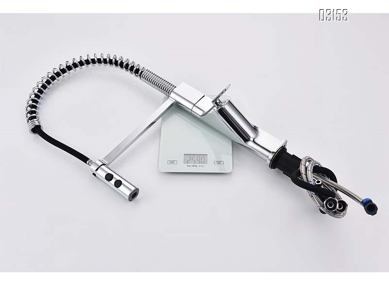 All-Brass spring multi-functional rotating cold and hot water faucet for washing vegetables single-handle kitchen faucet