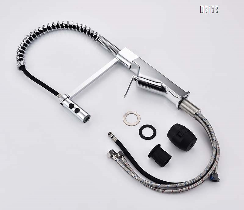 All-Brass spring multi-functional rotating cold and hot water faucet for washing vegetables single-handle kitchen faucet