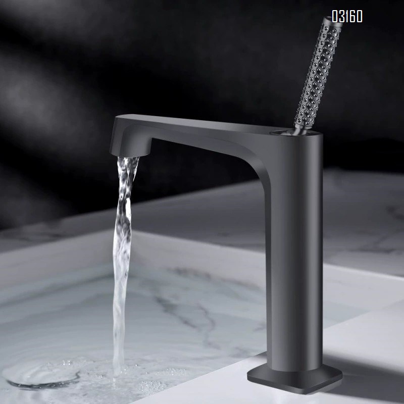 Luxury Gold Brass Cold and hot basin faucet bathroom countertop wash Single handle and Single Hole basin faucet Chrome