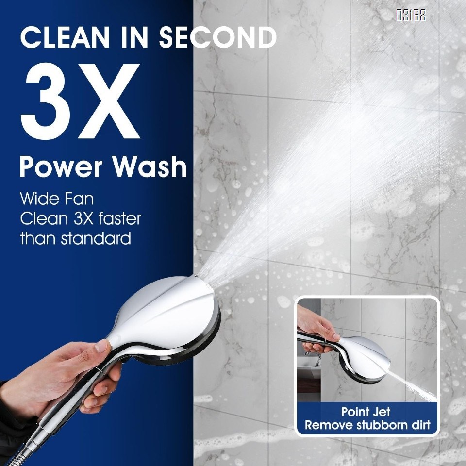 Filtered Shower Head with Handheld, High Pressure 10 Spray Mode Showerhead with Filters for Hard Water Remove Chlorine
